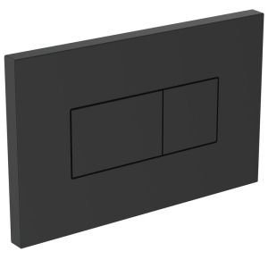 Черен пневматичен бутон (активатор) SOLEA P2 за структура за вграждане за стенна тоалетна чиния IDEAL STANDARD