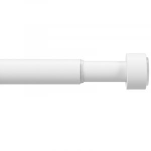 UMBRA Телескопичен корниз за завеси и пердета CAPPA - цвят бял - размер 91-137 см
